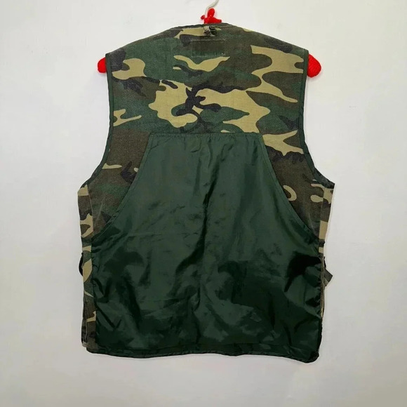 Vintage Camo Game Winner Sportswear Waterfowl Shooting Hunting Vest Size Small - Picture 2 of 9